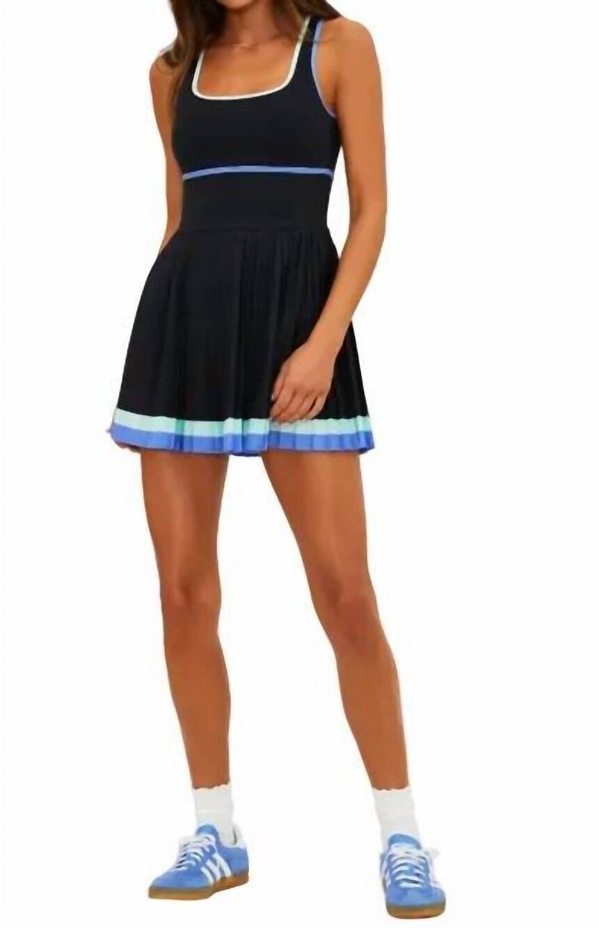 NEW BEACH RIOT antonia dress in sapphire sea